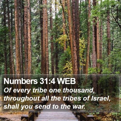 Numbers 31:4 WEB Bible Verse Image