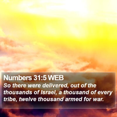 Numbers 31:5 WEB Bible Verse Image