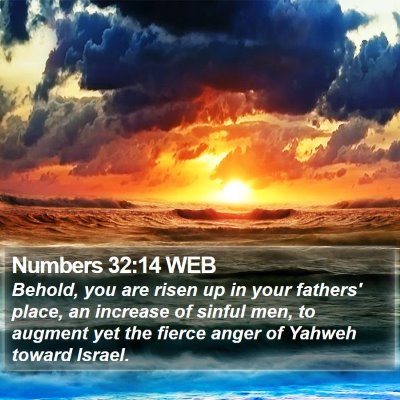 Numbers 32:14 WEB Bible Verse Image