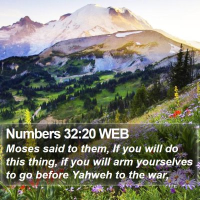 Numbers 32:20 WEB Bible Verse Image