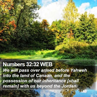 Numbers 32:32 WEB Bible Verse Image