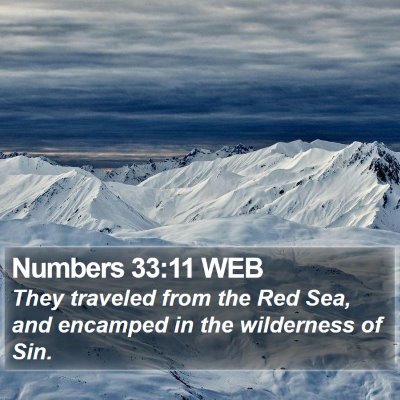 Numbers 33:11 WEB Bible Verse Image