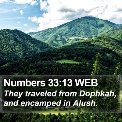 Numbers 33:13 WEB Bible Verse Image
