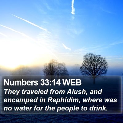 Numbers 33:14 WEB Bible Verse Image