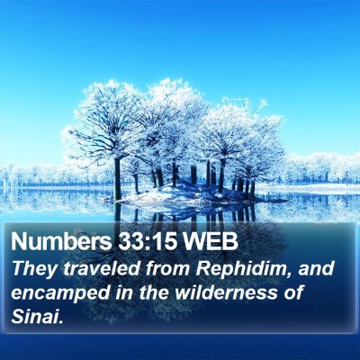 Numbers 33:15 WEB Bible Verse Image