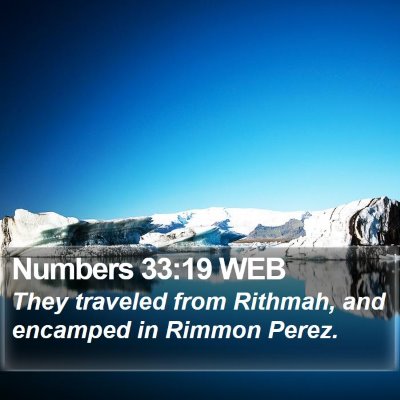 Numbers 33:19 WEB Bible Verse Image