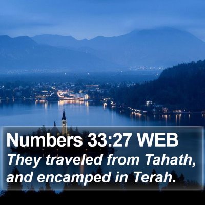 Numbers 33:27 WEB Bible Verse Image