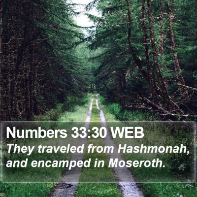 Numbers 33:30 WEB Bible Verse Image