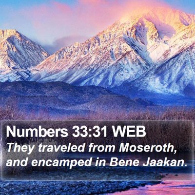 Numbers 33:31 WEB Bible Verse Image