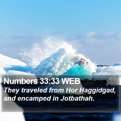 Numbers 33:33 WEB Bible Verse Image