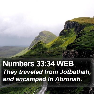 Numbers 33:34 WEB Bible Verse Image