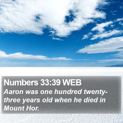 Numbers 33:39 WEB Bible Verse Image