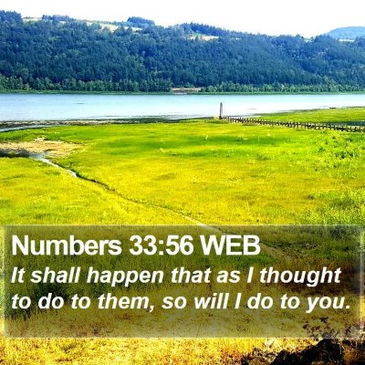 Numbers 33:56 WEB Bible Verse Image