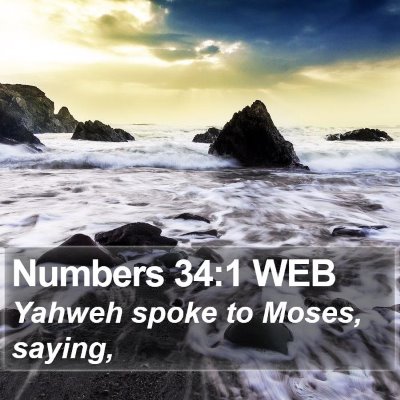 Numbers 34:1 WEB Bible Verse Image