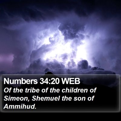 Numbers 34:20 WEB Bible Verse Image