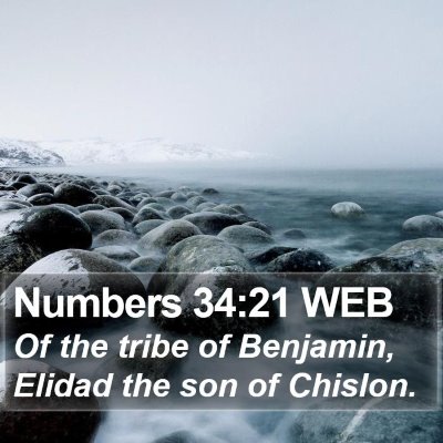 Numbers 34:21 WEB Bible Verse Image