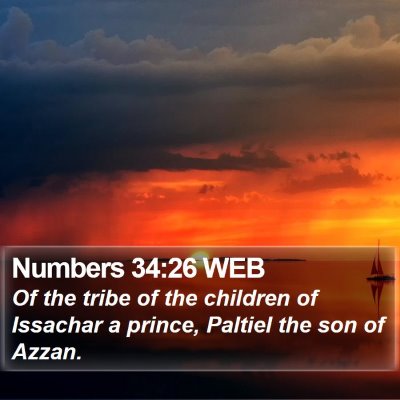 Numbers 34:26 WEB Bible Verse Image