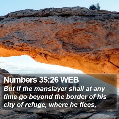 Numbers 35:26 WEB Bible Verse Image