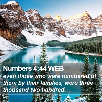 Numbers 4:44 WEB Bible Verse Image