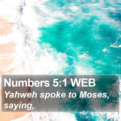 Numbers 5:1 WEB Bible Verse Image
