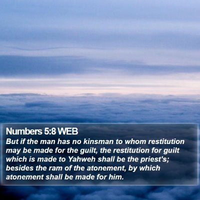 Numbers 5:8 WEB Bible Verse Image