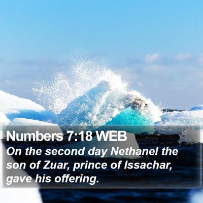 Numbers 7:18 WEB Bible Verse Image
