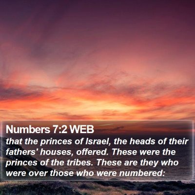 Numbers 7:2 WEB Bible Verse Image