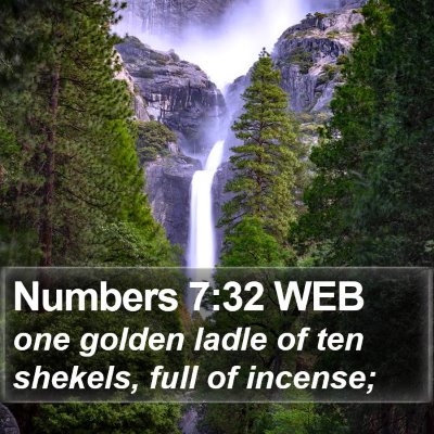 Numbers 7:32 WEB Bible Verse Image
