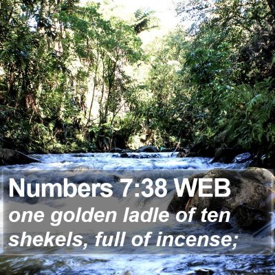 Numbers 7:38 WEB Bible Verse Image