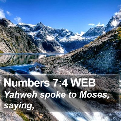 Numbers 7:4 WEB Bible Verse Image