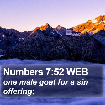 Numbers 7:52 WEB Bible Verse Image
