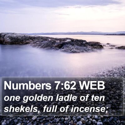 Numbers 7:62 WEB Bible Verse Image