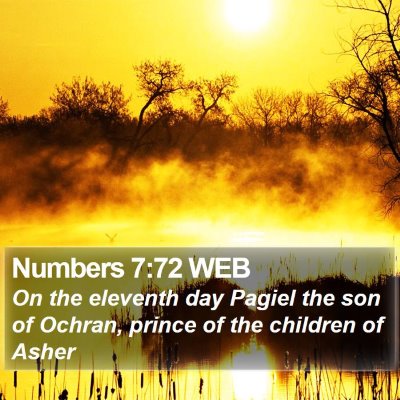 Numbers 7:72 WEB Bible Verse Image