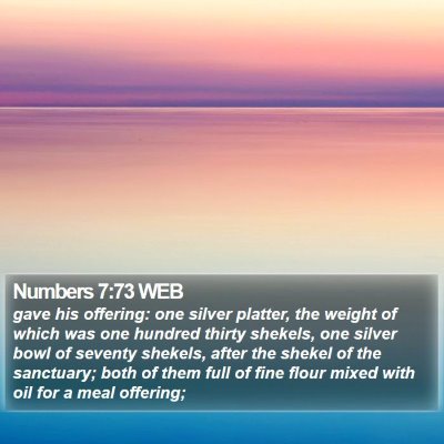 Numbers 7:73 WEB Bible Verse Image