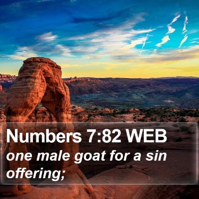 Numbers 7:82 WEB Bible Verse Image