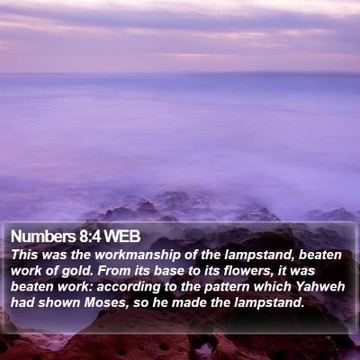 Numbers 8:4 WEB Bible Verse Image