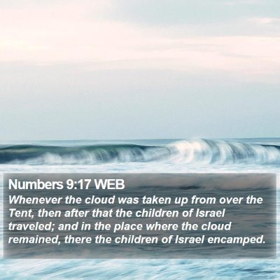 Numbers 9:17 WEB Bible Verse Image