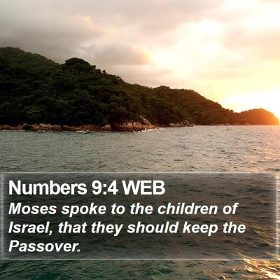 Numbers 9:4 WEB Bible Verse Image