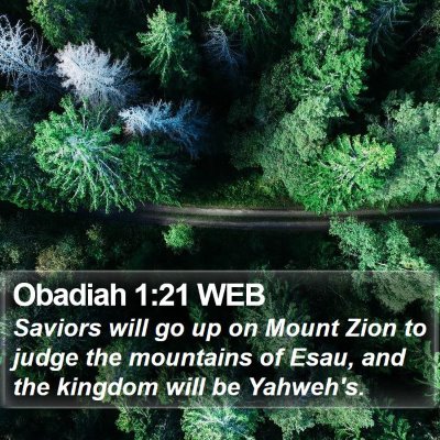 Obadiah 1:21 WEB Bible Verse Image