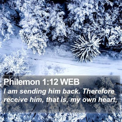 Philemon 1:12 WEB Bible Verse Image