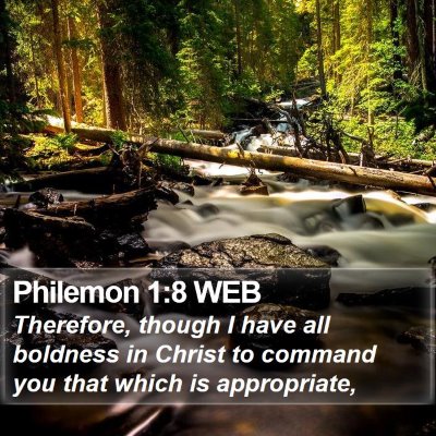 Philemon 1:8 WEB Bible Verse Image