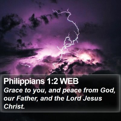 Philippians 1:2 WEB Bible Verse Image