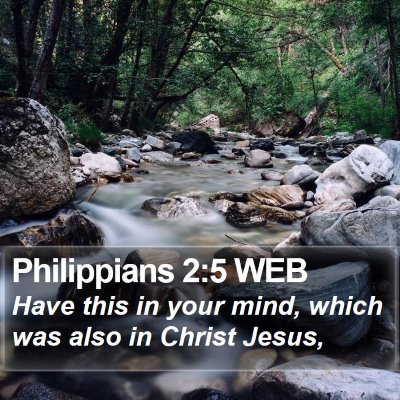 Philippians 2:5 WEB Bible Verse Image