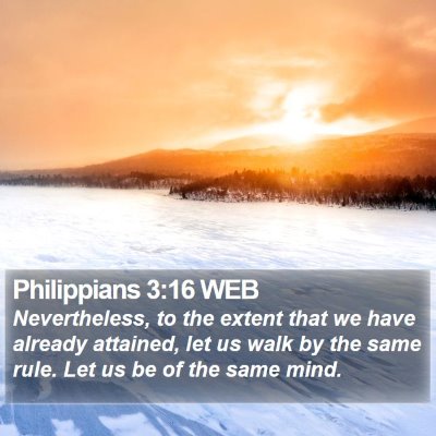 Philippians 3:16 WEB Bible Verse Image