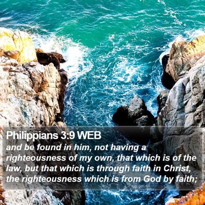 Philippians 3:9 WEB Bible Verse Image