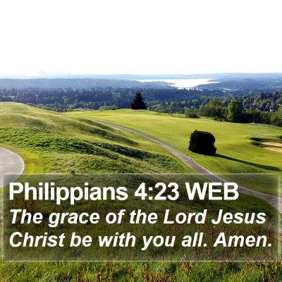 Philippians 4:23 WEB Bible Verse Image