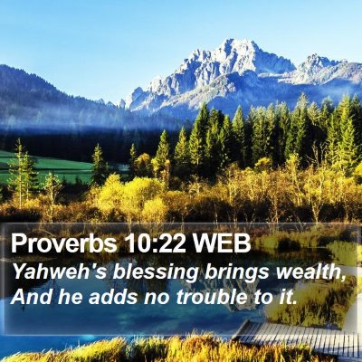 Proverbs 10:22 WEB Bible Verse Image