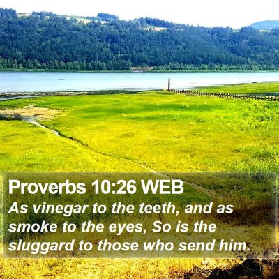 Proverbs 10:26 WEB Bible Verse Image