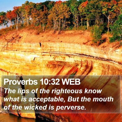 Proverbs 10:32 WEB Bible Verse Image