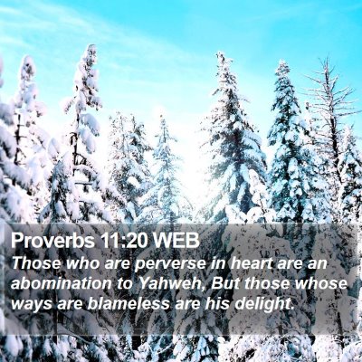 Proverbs 11:20 WEB Bible Verse Image